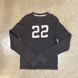 Vintage Hollister Thermal Shirt (Men’s Large) Gray, Grey, White, Sweater, 22